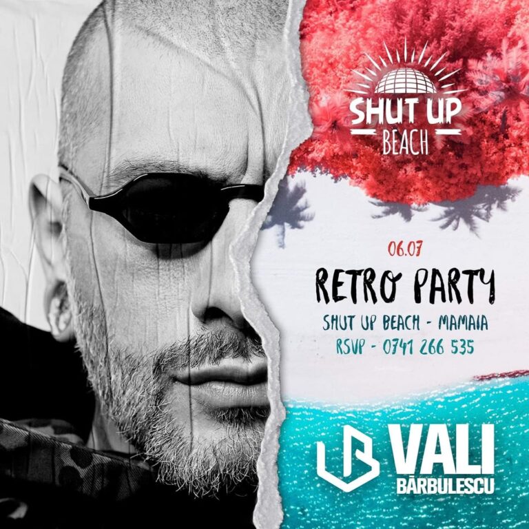 Sâmbătă petrecem Retro la Shut Up, Beach!