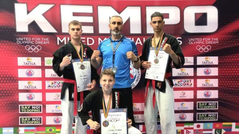 CS Medgidia a cucerit trei titluri naționale la full kempo