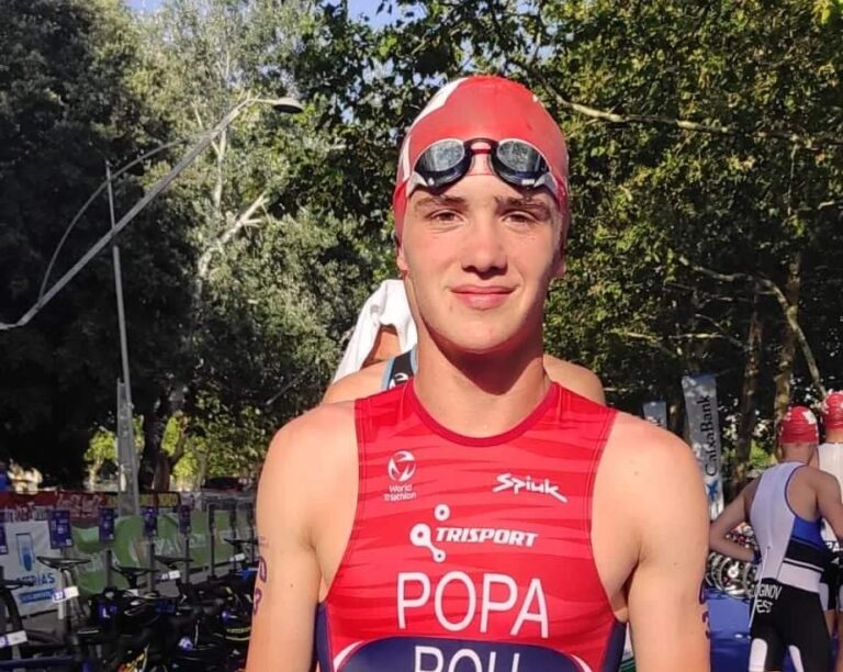 Triatlonistul de la CSM Constanța, Carol Popa, în Top 10 la Zagreb