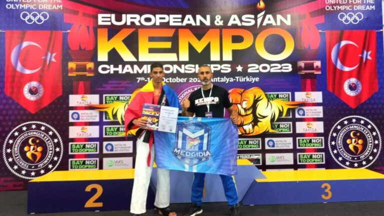 Sportivul de la CS Medgidia, Eric Crînguș, de patru ori pe podium la Europenele de kempo