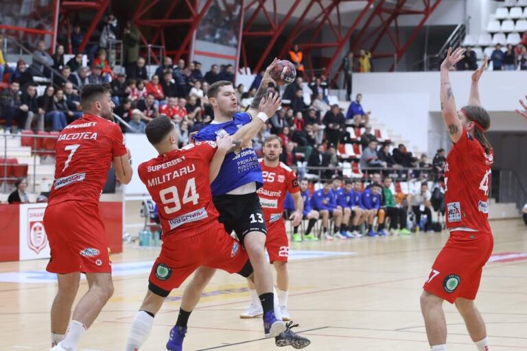 Handbaliștii de la CSM Constanța au jucat „cu frâna trasă” în duelul cu Dinamo