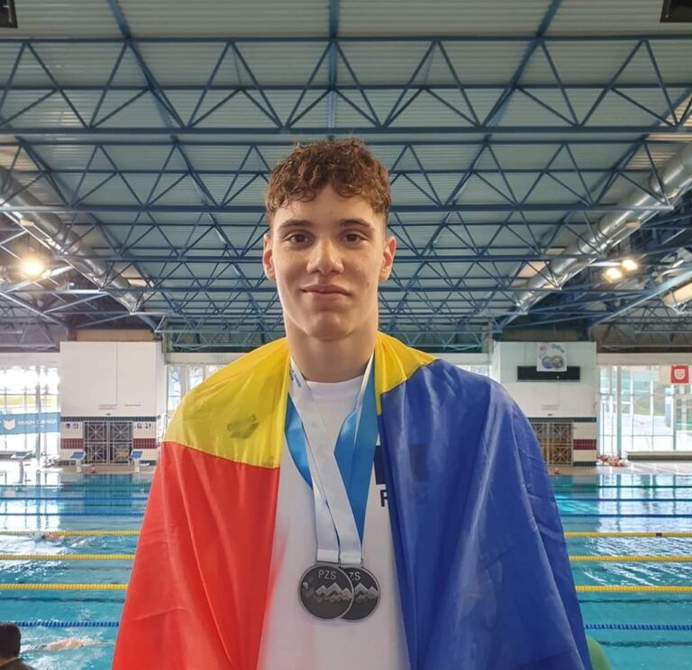 Patru medalii europene pentru înotătorul Tudor Iordache, de la CSM Constanța