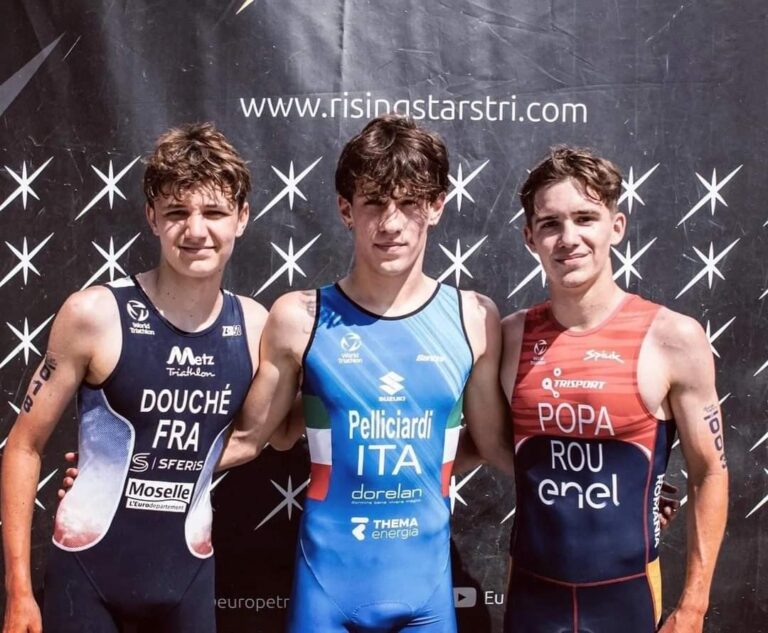 Triatlonistul de la CSM Constanța, Carol Popa, pe podium la Cupa Europeană din Italia