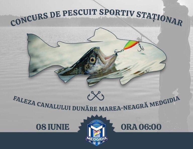 Invitație la Concursul de Pescuit Sportiv Staționar de la Medgidia