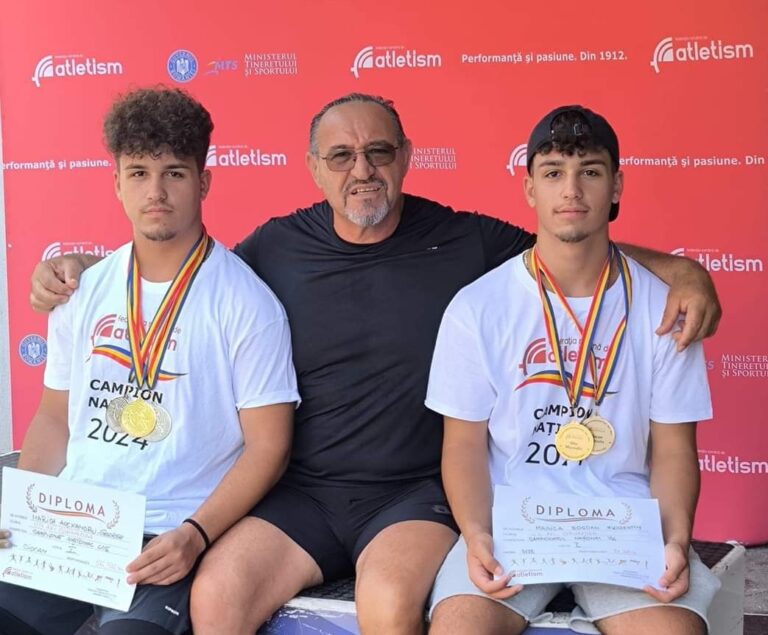 Dublă de aur pentru atleții gemeni de la Axiopolis Cernavodă