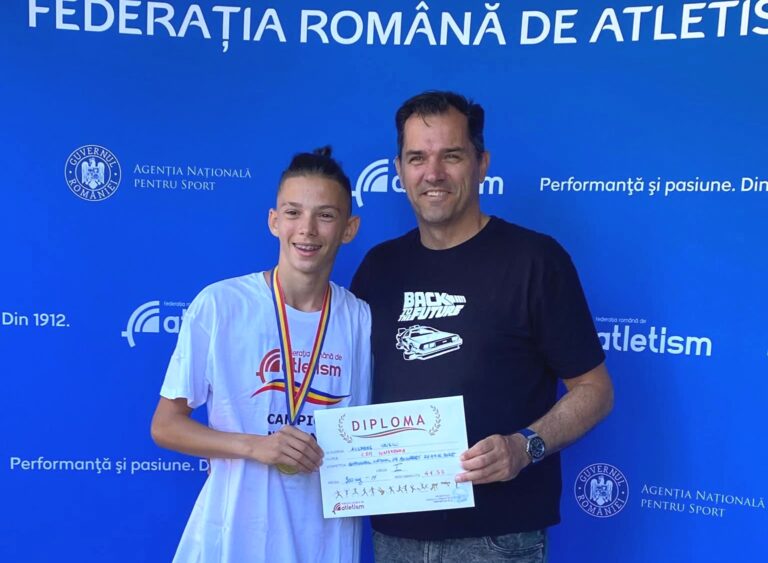 Atletul de la CSM Constanța, Andreas Vriscu, dublu medaliat la Naționalele U16