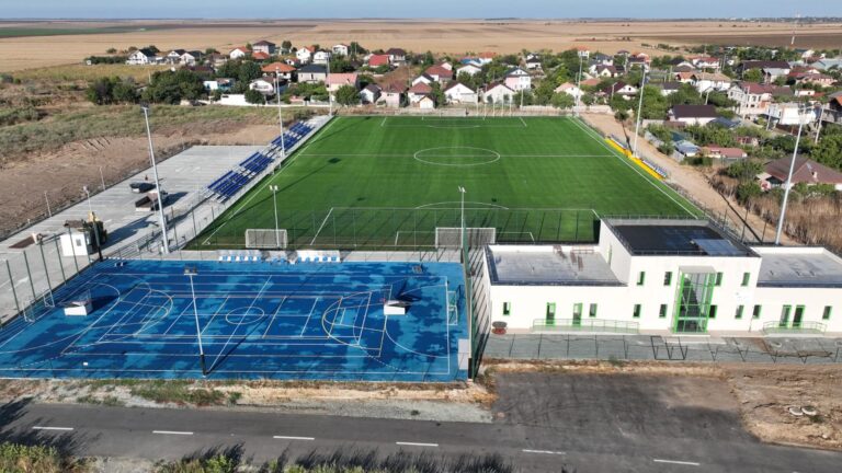 PROIECT FINALIZAT! Miercuri se inaugurează noua bază sportivă de la Limanu!