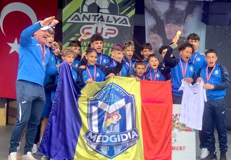 Micii fotbaliști de la CS Medgidia, finaliști la prestigiosul turneu „Antalya Cup”