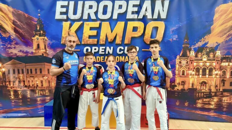 Sportivii de la CS Medgidia au urcat de zece ori pe podium la European Kempo open Cup