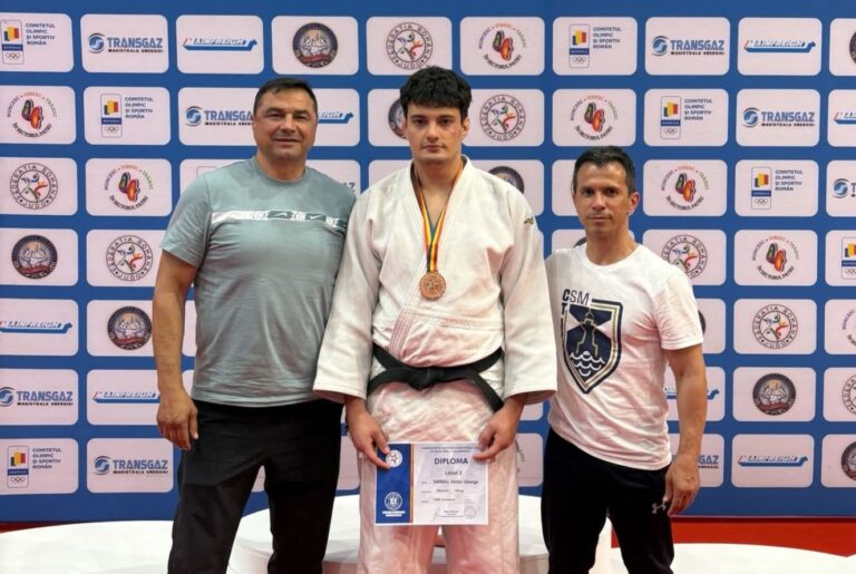 Judoka de la CSM Constanța, Victor Sandu, pe podium la Campionatele Naționale U23